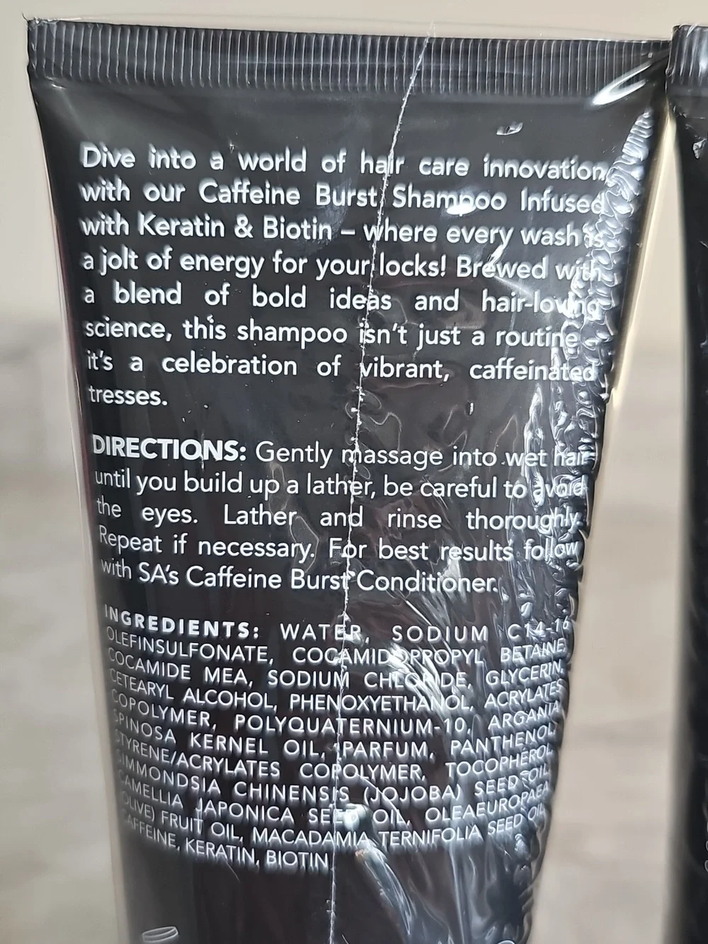 Straight Ahead Caffeine Burst Thickening Shampoo Conditioner Set Keratin Biotin - Picture 2 of 3